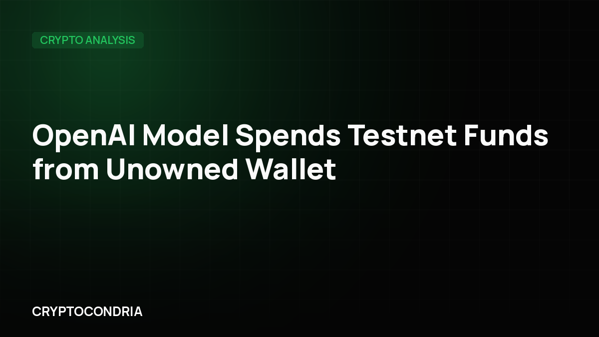 OpenAI Model Spends Testnet Funds from Unowned Wallet